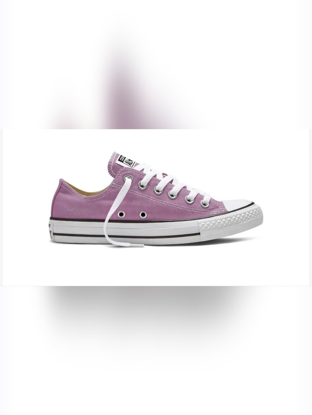 Converse Low Top Chuck Taylor Sneakers - Lavender Pink, Mens 8/Womens 10